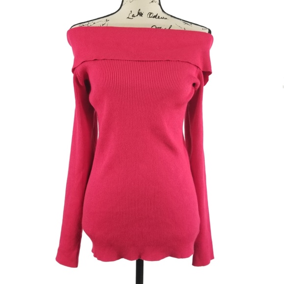 NEW  Lane Bryant Ribbed Knit Off-Shoulder Sweater - Picture 5 of 8